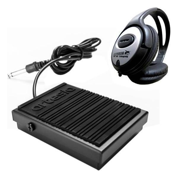 Pedale Sustain Artesia Pro ASP-1 Con Cuffie-image