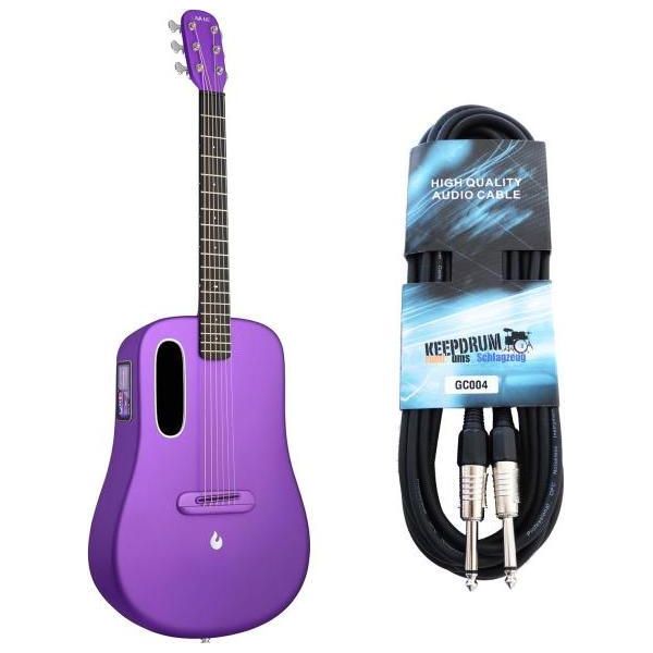 Lava Music Chitarra Me 4 36 Pollici Viola Con Cavo-image