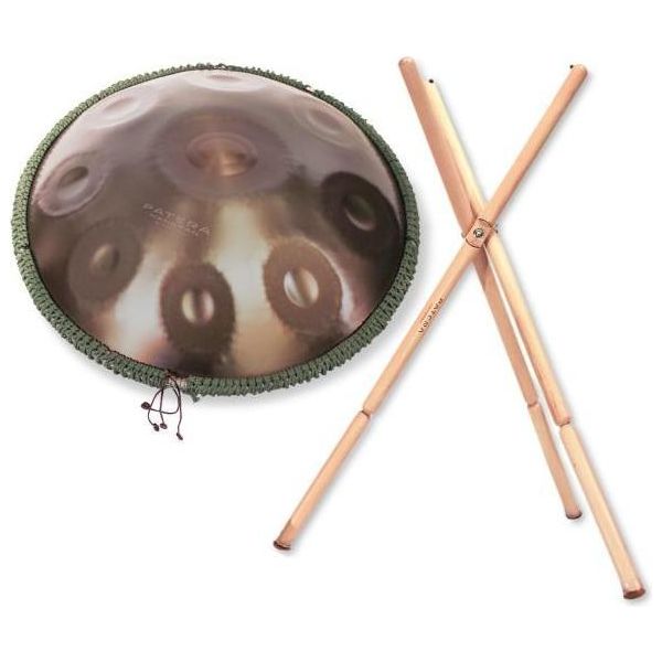 Handpan Patera HPDM-6 D-Kurd In Acciaio Inossidabile Con Supporto Per Handpan-image