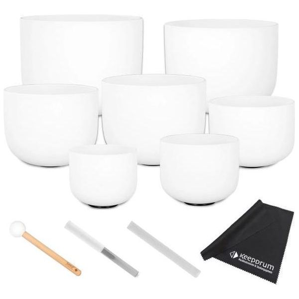 Set Di Ciotole Da Canto Sela SECF-SET Set Di 7 Pezzi In Quarzo Con Panno-image