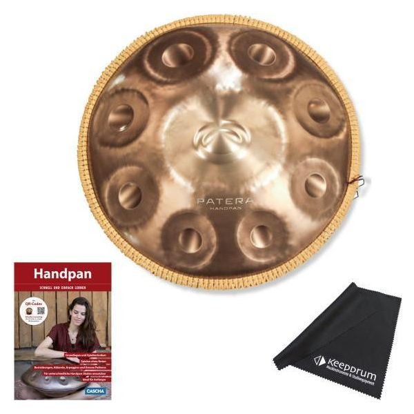 Patera Handpan HPDM-12 D-Kurd Compatto In Acciaio Inox Con Manuale-image