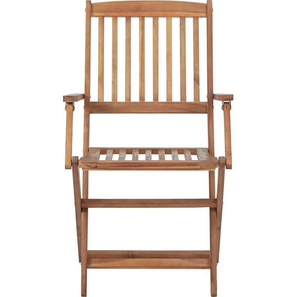 Vidaxl Sedie Da Giardino Pieghevoli 8 Pz. Legno Massiccio Di Acacia-image