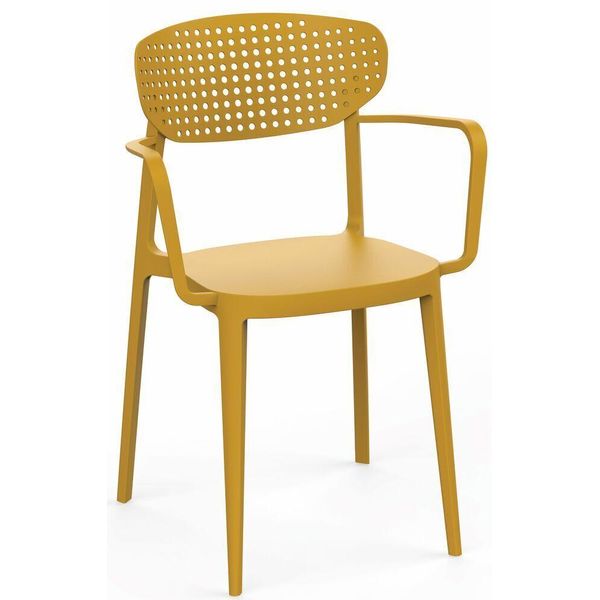 Poltrona Da Giardino Aire Armchair Impilabile Giallo-image