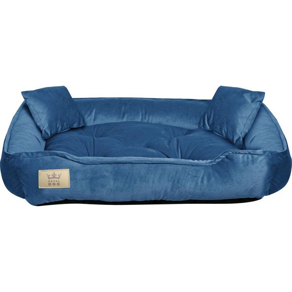 Box Per Cani 75X65 Cm In Velluto Blu-image