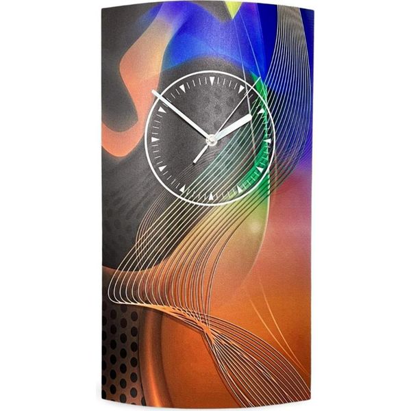 Orologio Da Parete Astratto Verticale Di Design Orologio Da Parete Moderno Di Design Silenzioso Senza Ticchettio Dixtime 3D-0150-image