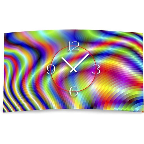 Digital Designer Art Orologio Da Parete Di Design Psycodelic Orologio Da Parete Moderno Design Silenzioso Senza Ticchettio Dixtime 3DS-0354-image