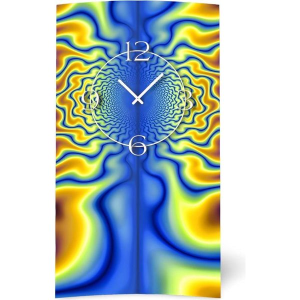 Orologio Da Parete Di Design Psychodelic Techno Upright Orologio Da Parete Moderno Di Design Silenzioso Senza Ticchettio Dixtime 3DS-0242-image