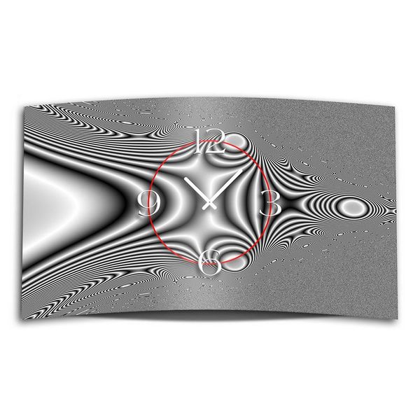 Orologio Da Parete Di Design Grigio Psicodelico Orologio Da Parete Moderno Di Design Silenzioso Senza Ticchettio Dixtime 3DS-0210-image