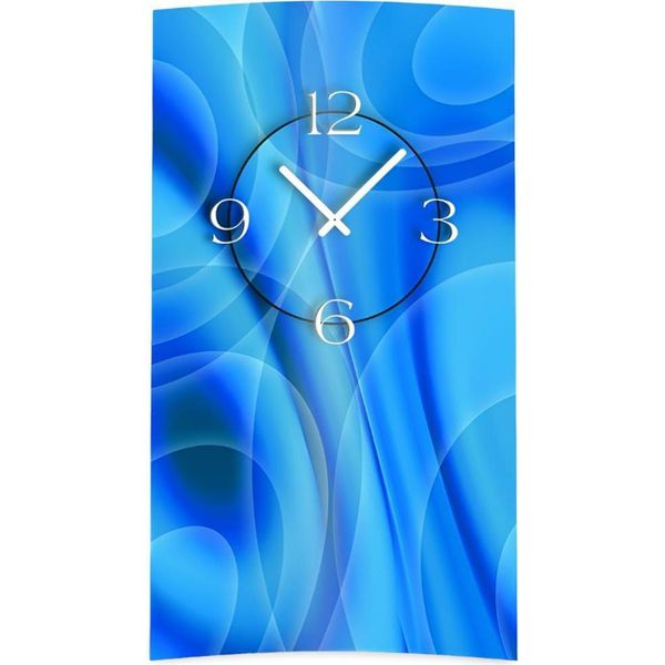Orologio Da Parete Astratto Blu Di Design Orologio Da Parete Moderno Di Design Silenzioso Senza Ticchettio Dixtime 3DS-0087-image