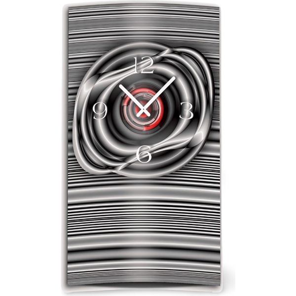 Orologio Da Parete Astratto Grigio Di Design Orologio Da Parete Moderno Di Design Silenzioso Senza Ticchettio Dixtime 3DS-0005-image