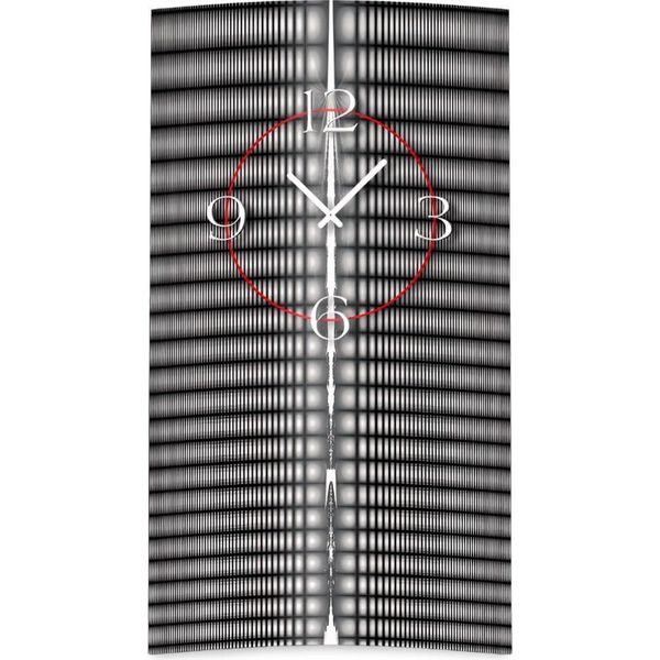 Orologio Da Parete Astratto Nero Grigio Di Design Orologio Da Parete Moderno Di Design Silenzioso Senza Ticchettio Dixtime 3DS-0215-image