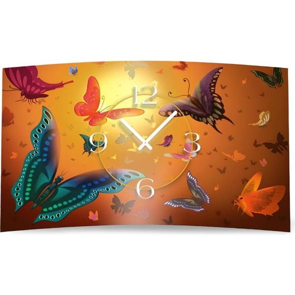 Orologio Da Parete Di Design Farfalle Orologio Da Parete Moderno Di Design Silenzioso Senza Ticchettio Dixtime 3DS-0109-image
