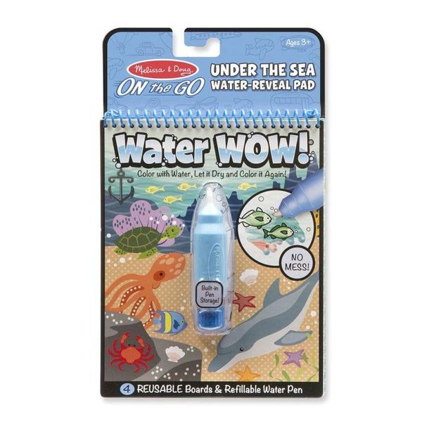 Melissa & Doug 19445 Acqua Wow! Tampone Per Colorare L'acqua Animali Marini Libro Da Colorare Matita D'acqua-image