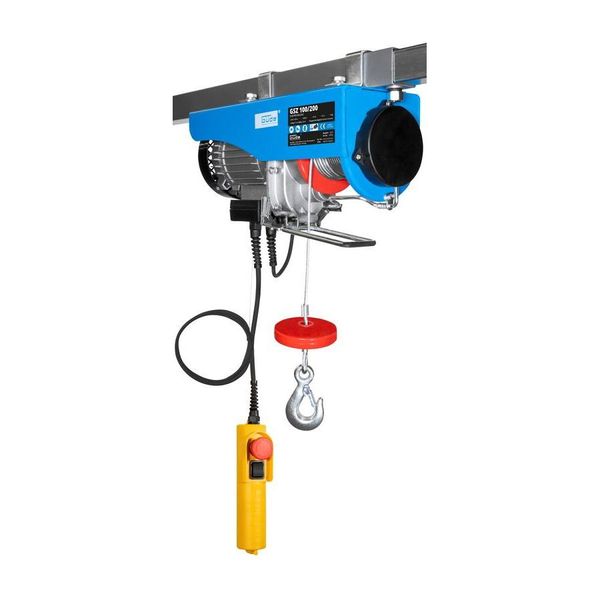 GÜDe Gsz 100/200 Paranco Elettrico A Fune Paranco A Catena A Carrucola 200 Kg 450 W-image