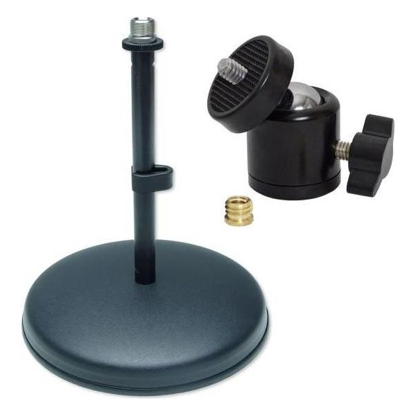 Asta Microfonica Da Tavolo Keepdrum Con Snodo Sferico-image