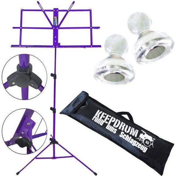 Keepdrum MUS2FL Leggio Viola Con 10 Magneti-image