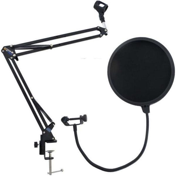 Keepdrum NB35 Asta Microfonica A Braccio Articolato Con Pop Shield-image