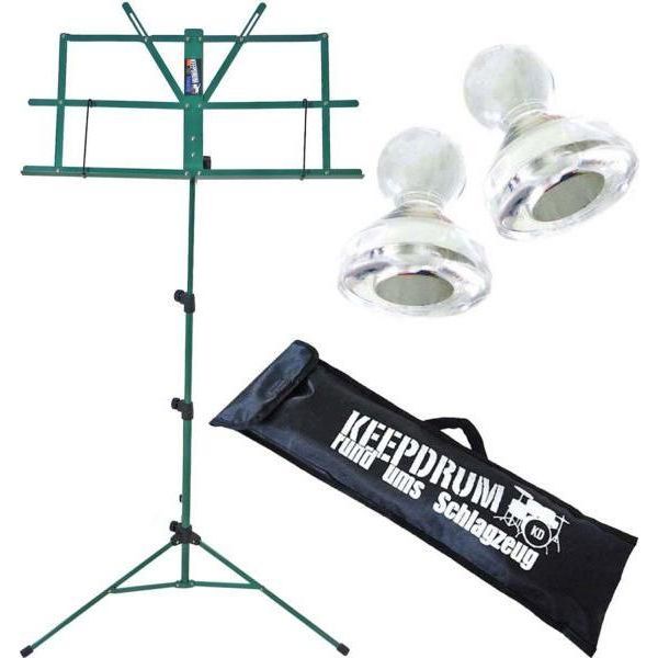 Keepdrum MUS2GR Leggio Verde Con 2 Magneti-image