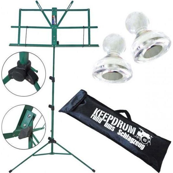 Keepdrum MUS2GR Leggio Verde Con 10 Magneti-image