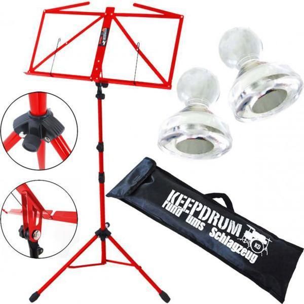 Leggio Keepdrum MUS3RD Rosso Con 10 Magneti-image