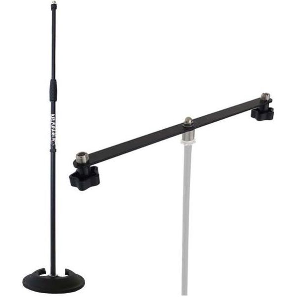 Keepdrum MS096 Asta Microfonica Dritta Con Guida Stereo-image