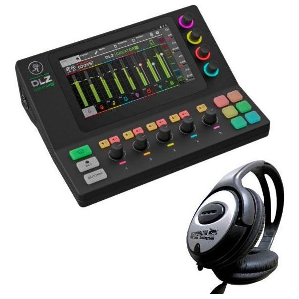 Console Di Missaggio Mackie Dlz Creator Xs Streaming Mixer Con Cuffie-image
