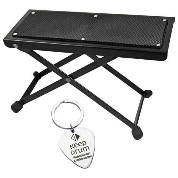 Poggiapiedi Keepdrum GS014 Per Chitarra Con Pendaglio A Plettro-image