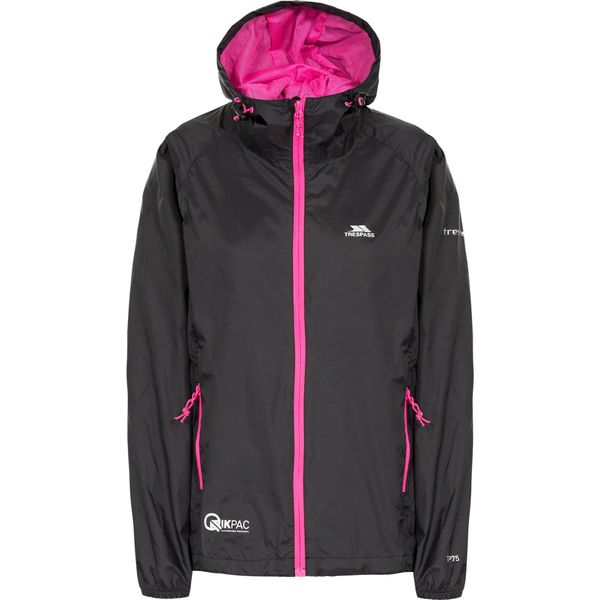 Trespass - Giacca "Qikpac"" Impermeabile Pieghevole Da Donna TP3379 (Xl) (Nero)"-image