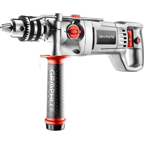 Graphite Trapano A Percussione 1050W, Mandrino Da 16 Mm, Velocità I: 0-900 Rpm, Ii: 0-2500 Rpm-image