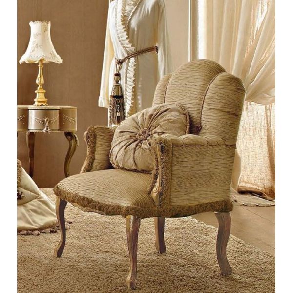 Casa Padrino Poltrona Da Salotto Barocca Beige / Marrone - Mobili Barocchi Da Salotto E Da Hotel Di Alta Qualità - Qualità Eccellente - Italy-image