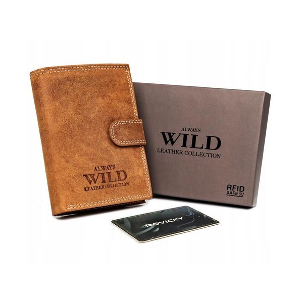 Portafoglio Da Uomo In Pelle Con Tasca Esterna Per Pagamenti - Always Wild-image