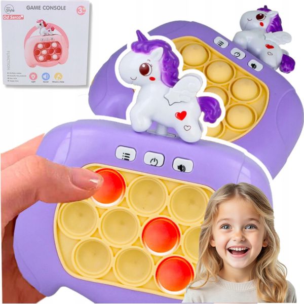 Pop It Unicorn Bubble Antistress Lila Arcycle Spiel-image