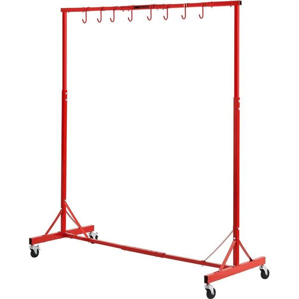 Cavalletto Per Verniciatura Auto - 8 Ganci - Asciugatura Vernice Regolabile - Portata 30 Kg - Cavalletto Professionale Per Verniciatura-image