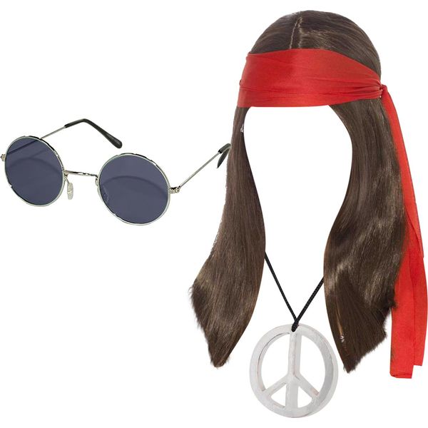 Smiffys - Set Di Accessori Per Costumi Da Donna SM724 (Taglia Unica) (Marrone/Rosso/Argento)-image