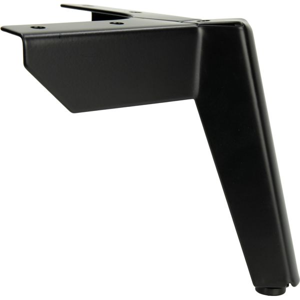 Gamba Per Mobili In Stile Loft Ancora Nera Opaca, Altezza 12 Cm - Elegante Struttura In Metallo Per Divani, Sedie E Cassettiere, Con Protezione Per Il Pavimento Inclusa.-image