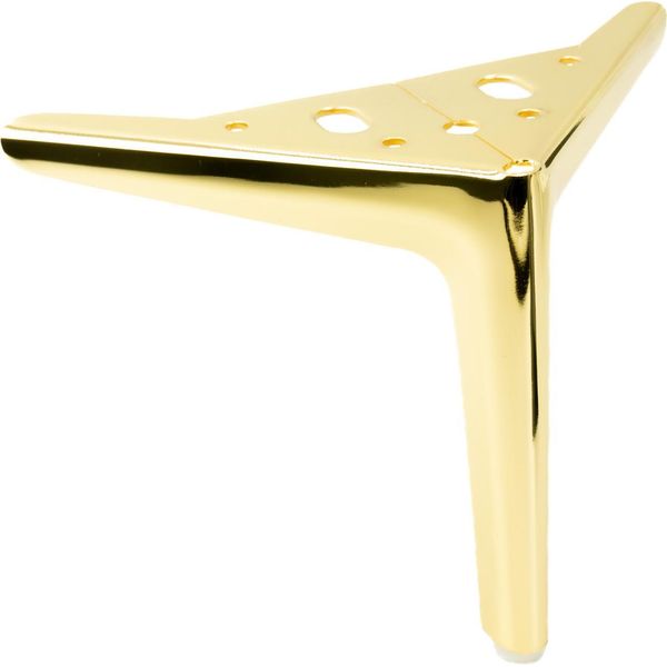 Eleganti Gambe Per Mobili In Cromo-Oro, Alte 15 Cm - Design Elegante E Robusto Per Interni Moderni.-image