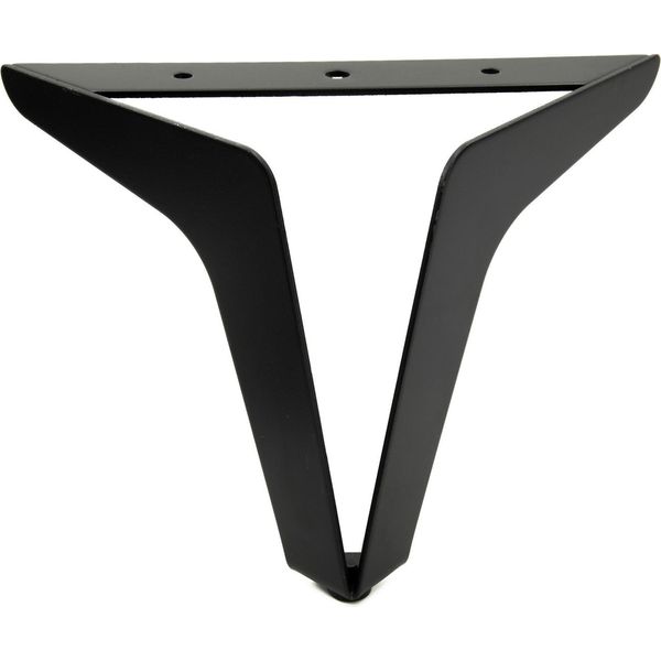 Gamba Per Mobili Loft In Metallo Nero, Altezza 15 Cm - Design Elegante Per Divani E Sofà, Con Struttura Robusta E Protezioni Per Il Pavimento.-image