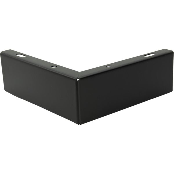 Gamba Per Mobili Angolari In Metallo, Nero Opaco, Altezza 5,5 Cm - Design Minimalista Per Uno Stile Abitativo Elegante, Comprese Le Guide Di Protezione Per Il Pavimento.-image