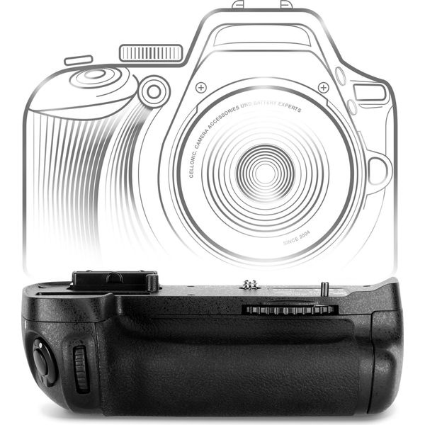 Cellonic Impugnatura MB-D14 Compatibile Con Battery Grip Per Fotocamera Fotografia Verticale Multifunzione Portabatterie EN-EL15-image