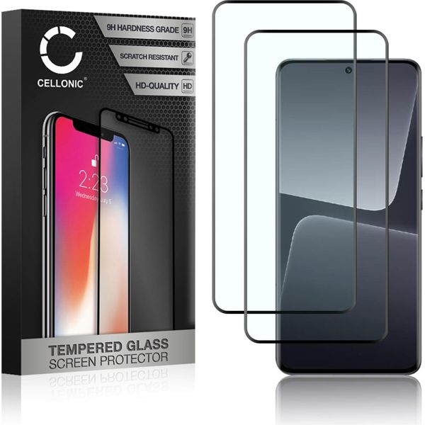 2X Vetro Temperato 9H Cellonic Compatibile Con Xiaomi 13 Pro (3D Full Cover 9H, Screen Protector Glass Pellicola Protettiva Per Telefono Smartphone-image