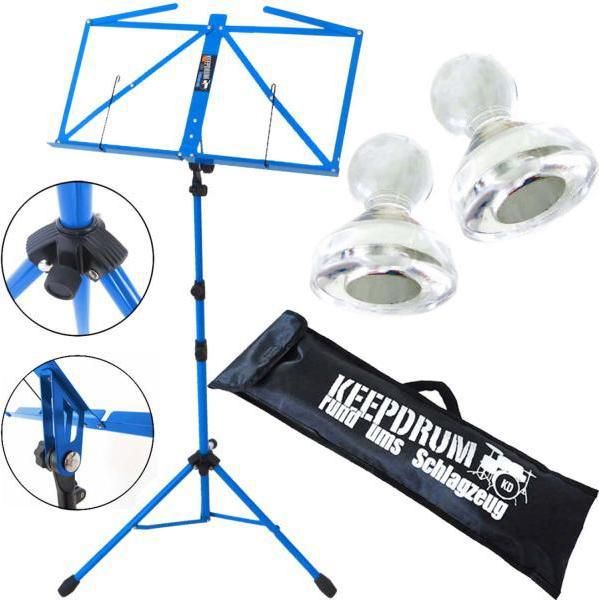 Keepdrum MUS3BL Leggio Blu Con 10 Magneti-image