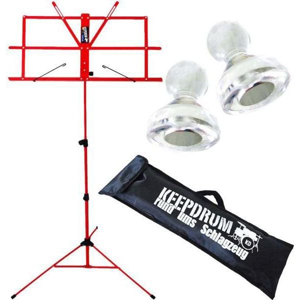 Leggio Keepdrum MUS2RD Rosso Con 10 Magneti-image