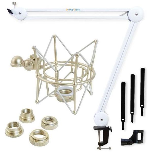 Keepdrum MS138 Braccio Articolato Bianco Con Multi-Spider-image