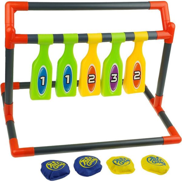Gioco Di Abilità Di Lancio Di Dischi Su Un Bersaglio Per Bambini-image