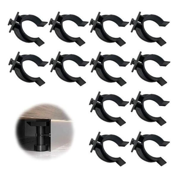 Contenuto Dello Zoccolo Da Cucina 12 Clip Per Zoccolo Da Cucina Supporto Per Battiscopa Clip Di Fissaggio Per Zoccolo Da Bagno Supporto Per Zoccolo 28-32 Mm Piedini Da Cucina - Robusto-image