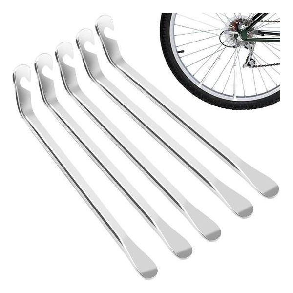 Leva In Metallo Per Pneumatici Di Bicicletta - 5 Pezzi, Acciaio Al Carbonio, Per La Riparazione Di Pneumatici-image
