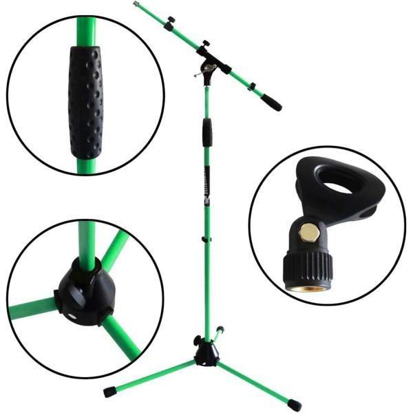 Keepdrum MS106 Gr Verde Supporto E Morsetto Per Microfono-image