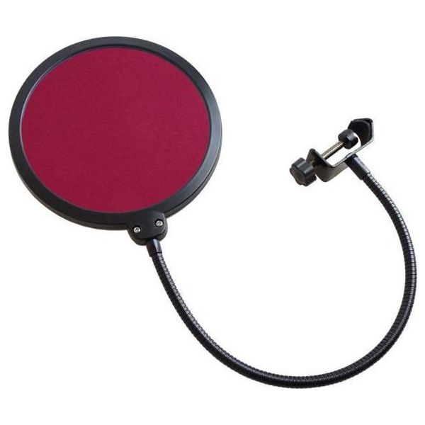 Keepdrum EMH019RD Protezione Anti-Pop Per Microfono Rossa-image