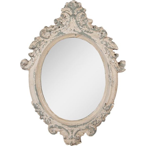 Specchio Clayre & Eef 46X3X64 Cm Metallo Beige-image