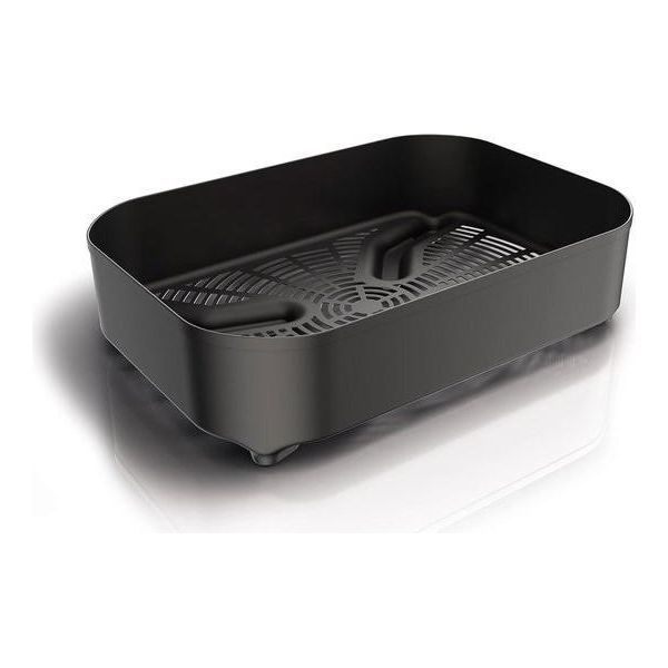 Cestello Per Affilatura Woodfire Combo, Compatibile Con Ninja Electric Barbecue Grill - Cestello Per Friggitrice Ad Aria A Mezza Larghezza - Nero - Accessori Ufficiali - Xskcrspbkt Accessori Per Barbecue-image